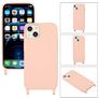 Mobigear Lanyard iPhone 14 Plus Silikon Handykette - Pink