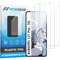 Mobigear Xiaomi 12T Pro Displayschutz Schutzfolie - Hüllenfreundlich (3er Pack)