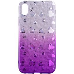 Mobigear Design iPhone XS Max Hülle Flexibles TPU Backcover - Lila