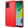 Mobigear Brushed Slim Motorola Moto E13 Hülle Flexibles TPU Backcover - Rot