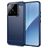 Mobigear Brushed Slim Xiaomi 15 Hülle Flexibles TPU Backcover - Dunkelblau