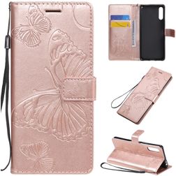 Mobigear Butterfly Bookcase Case Rose Gold Sony Xperia L4