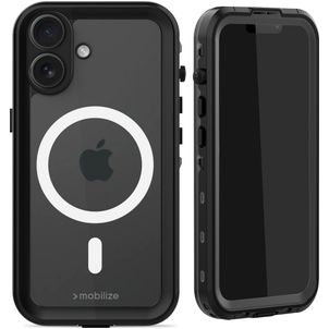 Mobilize Waterproof iPhone 16 Wasserdicht MagSafe Hülle Hardcase Backcover - Schwarz