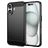 Mobigear Brushed Slim iPhone 16 Plus Hülle Flexibles TPU Backcover - Schwarz