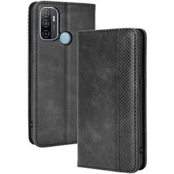 Mobigear Sensation OPPO A53 Hülle Klapphülle Geldbörse - Schwarz