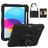 Mobigear SureGrip iPad 11 (2025) Hülle Kunststoff,Silikon Backcover + Stifthalter + Schulterträger + Ständer - Schwarz
