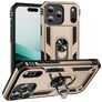 Mobigear Armor Ring iPhone 18 Pro Hülle Hardcase Backcover Stoßfest mit Ringhalter - Gold