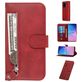 Mobigear Zipper Samsung Galaxy S20 Ultra Hülle Klapphülle Geldbörse - Rot