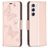 Mobigear Butterfly Samsung Galaxy S23 Hülle Klapphülle Geldbörse - Roségold