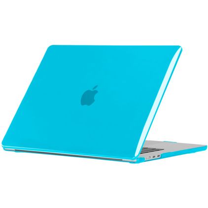 Mobigear Glossy MacBook Air 13 Zoll (2022-2026) Hardcase Hülle MacBook Case - Blau - Model A2681 / A3113 / A3240 / A3449