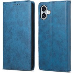 Mobigear Wallet iPhone 16 Plus Hülle Klapphülle Geldbörse - Blau