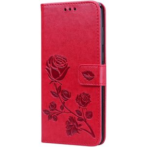 Mobigear Roses Samsung Galaxy A9 (2018) Hülle Klapphülle Geldbörse - Rot