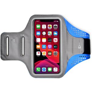 Mobigear Easy Fit Handyhalterung Joggen Sony Xperia 1 V Sporthülle Neopren Sportarmband - Blau