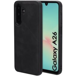 Mobiparts Classic Samsung Galaxy A26 MagSafe TPU / Kunstleder Backcover - Graphite Black