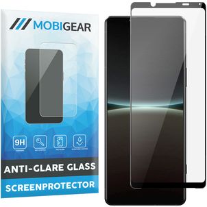 Mobigear Premium Sony Xperia 5 IV Panzerglas Gehärtetes Glas Displayschutz - Hüllenfreundlich - Schwarz