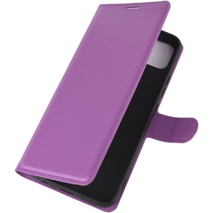 Mobigear Classic Realme C11 (2020) Hülle Klapphülle Geldbörse - Lila
