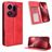 Mobigear Sensation OPPO Find X9 Pro Klapphülle Portemonnaie - Rot