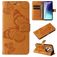 Mobigear Butterfly Xiaomi Redmi 14C Klapphülle Portemonnaie - Cognac