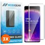Mobigear Premium OPPO Find X5 Panzerglas Gehärtetes Glas Displayschutz - Hüllenfreundlich - Schwarz (3er Pack)