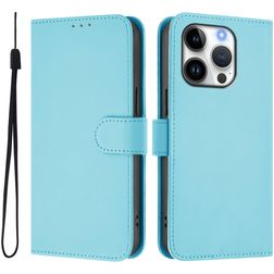 Mobigear Urban Wallet iPhone 16 Pro Hülle Klapphülle Geldbörse - Blau