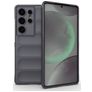 Mobigear Bumpy Samsung Galaxy S25 Ultra Hülle Flexibles TPU Backcover - Grau