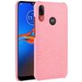Mobigear Croco Motorola Moto E6 Plus Hülle Backcover - Pink