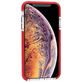 Mobigear Full Bumper iPhone XS Max Hülle Hardcase Backcover Stoßfest - Transparent / Rot