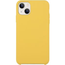 Mobigear Rubber Touch iPhone 15 Silikon Hülle Backcover - Gelb