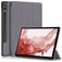 Mobigear Tri-Fold Samsung Galaxy Tab S9 Plus Hülle Klapphülle + Stifthalter - Grau