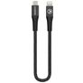 Mobilize Strong Nylon USB-C auf Apple Lightning Kabel 0.2 Meter - Schwarz