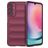 Mobigear Bumpy Samsung Galaxy A24 Hülle Flexibles TPU Backcover - Weinrot