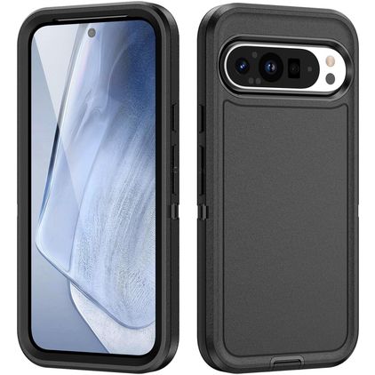 Mobigear Rugged Google Pixel 9 Pro Hülle Hardcase Backcover Stoßfest - Schwarz