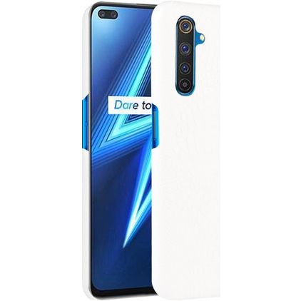 Mobigear Croco Realme X50 Pro Hülle Hardcase Backcover - Weiß