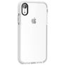 Mobigear Full Bumper iPhone XS Hülle Hardcase Backcover Stoßfest - Weiß / Transparent