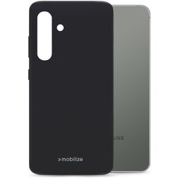 Mobilize Rubber Gelly Samsung Galaxy S24 Plus Hülle Flexibles TPU Backcover - Matt Black
