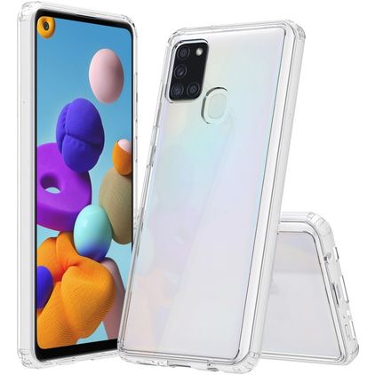 Mobigear Crystal Transparent Samsung Galaxy A21s Hardcase Backcover - Transparent