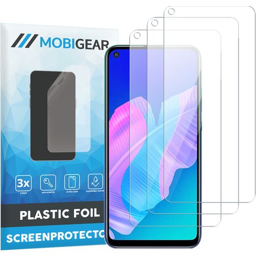 Mobigear Huawei P40 Lite Displayschutz Schutzfolie - Hüllenfreundlich (3er Pack)