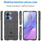 Mobigear Rugged Shield Motorola Edge 40 Hülle Flexibles TPU Backcover Stoßfest - Schwarz