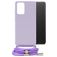 Mobilize Lanyard Gelly Samsung Galaxy A32 4G Flexibles TPU Handykette - Pastel Purple