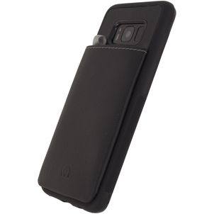 Mobilize Gelly Card Samsung Galaxy S8 Hülle Flexibles TPU Backcover mit Kartenhalter - Schwarz