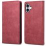 Mobigear Wallet iPhone 16 Plus Hülle Klapphülle Geldbörse - Rot