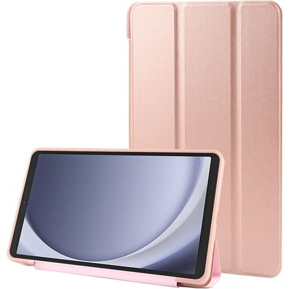 Mobigear Tri-Fold Gel Samsung Galaxy Tab A9 (2023) Hülle TPU,Kunstleder Klapphülle - Roségold