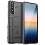 Mobigear Rugged Shield Sony Xperia 10 IV Hülle Flexibles TPU Backcover Stoßfest - Schwarz