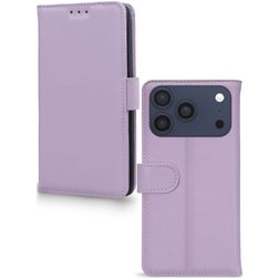 Mobilize Premium Gelly iPhone 17 Pro Hülle Klapphülle Geldbörse - Lila