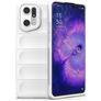 Mobigear Bumpy OPPO Find X5 Pro Hülle Flexibles TPU Backcover - Weiß