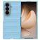 Mobigear Bumpy Samsung Galaxy Z Fold 8 Ultra Hülle Flexibles TPU Backcover - Blau