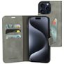 Mobiparts Classic Wallet iPhone 15 Pro Max Hülle Klapphülle Geldbörse - Granite Grey
