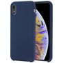 Mobigear Rubber Touch iPhone XR Silikon Hülle Backcover - Marineblau
