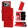 Mobigear Sunflower iPhone 17 Pro Max Hülle Klapphülle Geldbörse - Rot