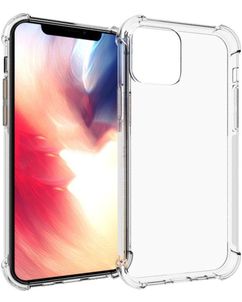 Mobigear Cushion Durchsichtig iPhone 12 Hülle Flexibles TPU Backcover Stoßfest - Transparent